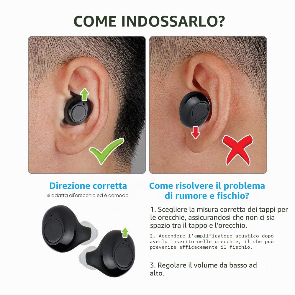 JINGHAO Ricaricabile Dispositivo di vocale - ITE ricaricabile - personale Aiuto per guardare la TV e parlare (nero)