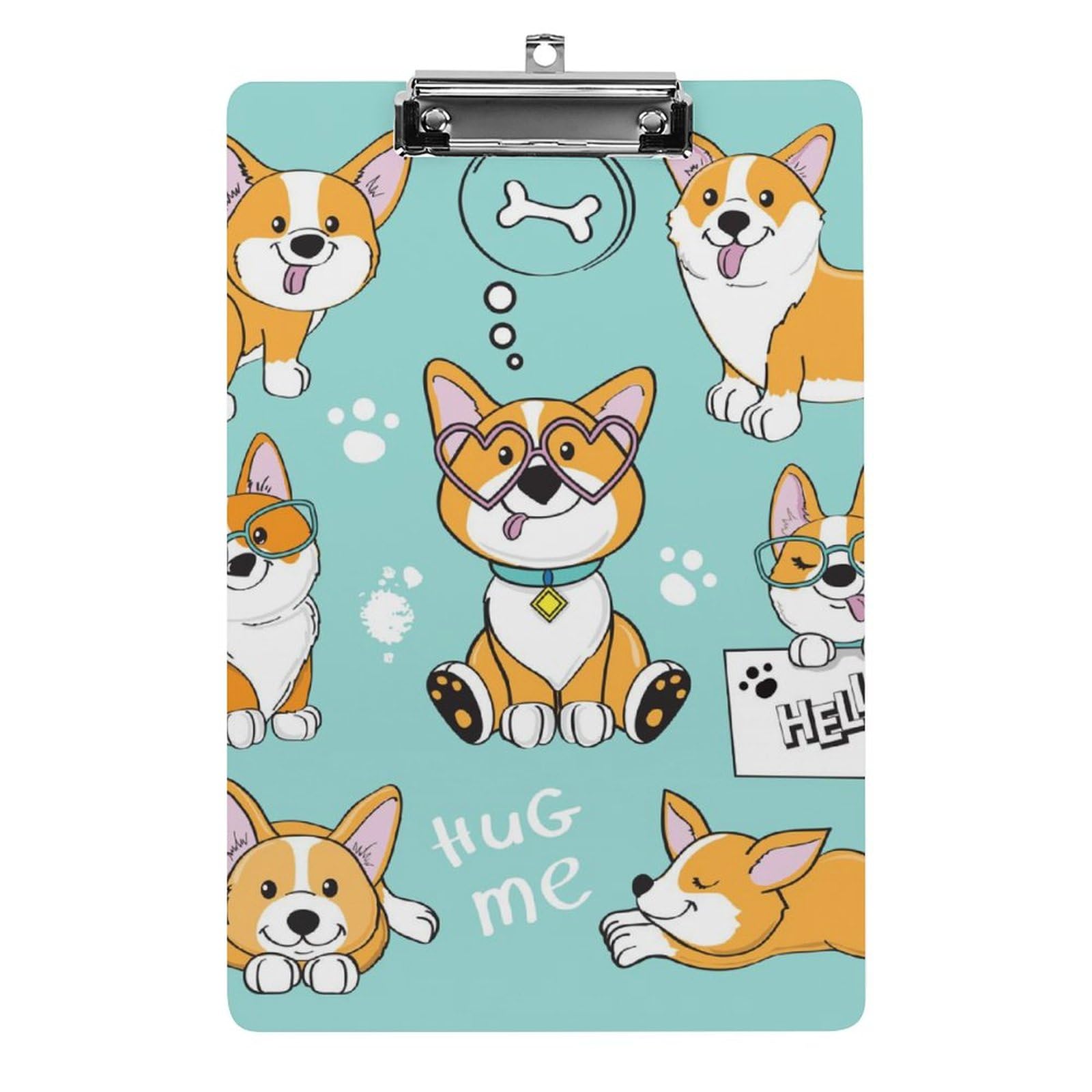 Planchettes à pince porte document A4 Corgi rigide avec clip métallique plat - 8