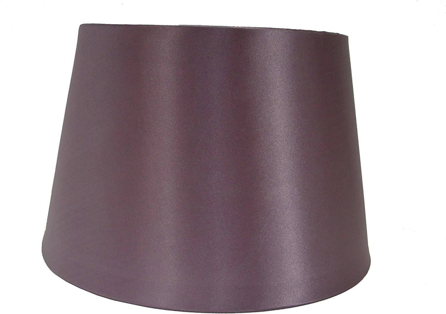 14" (36cm) Empire Silk Fabric Drum Shape Table Lamp & Ceiling Pendant Light Shade (Heather) — image 1