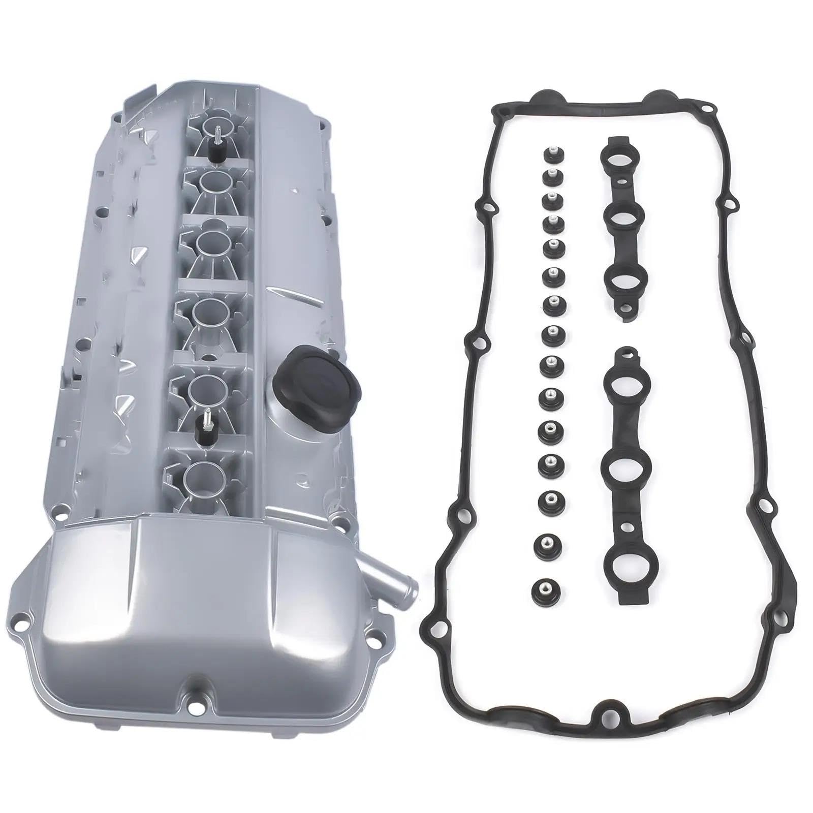 Tapaderas de válvulas Kit De Tapa Válvula Aluminio Para 325i 330Ci 525i E46 E39 E53 E60 E85 E61 X3 X5 Z4 11127512839 Tapa de Valvula de Motor
