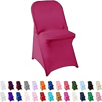 Vista 8 de 12 fundas para sillas de elastano, protectores lavables para sala de estar, fiestas y bodas (borgoña)