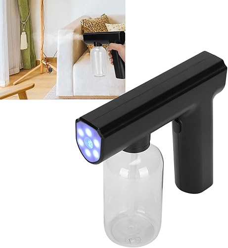 Miniatura 7 de Nano atomizador electrostático, pulverizador inalámbrico recargable, máquina de pulverización de nebulizador de mano, pistola de vapor de niebla