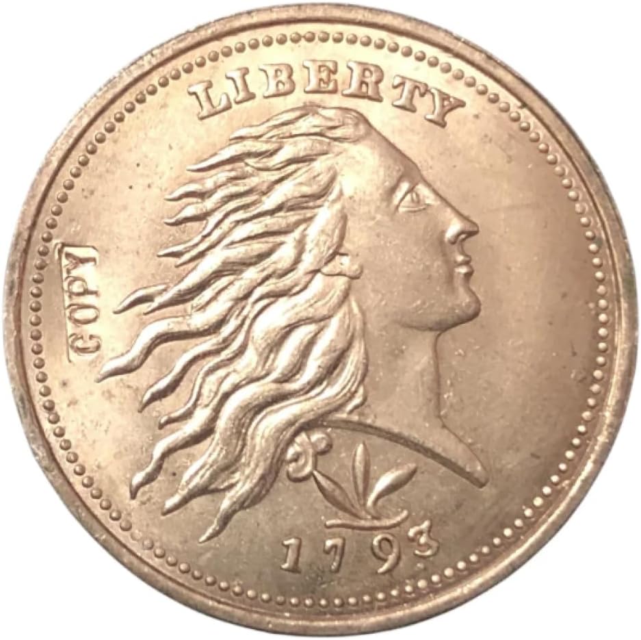 Commemorative Coin 1793 Large Cent Chain on Reverse copy Essential for Collector