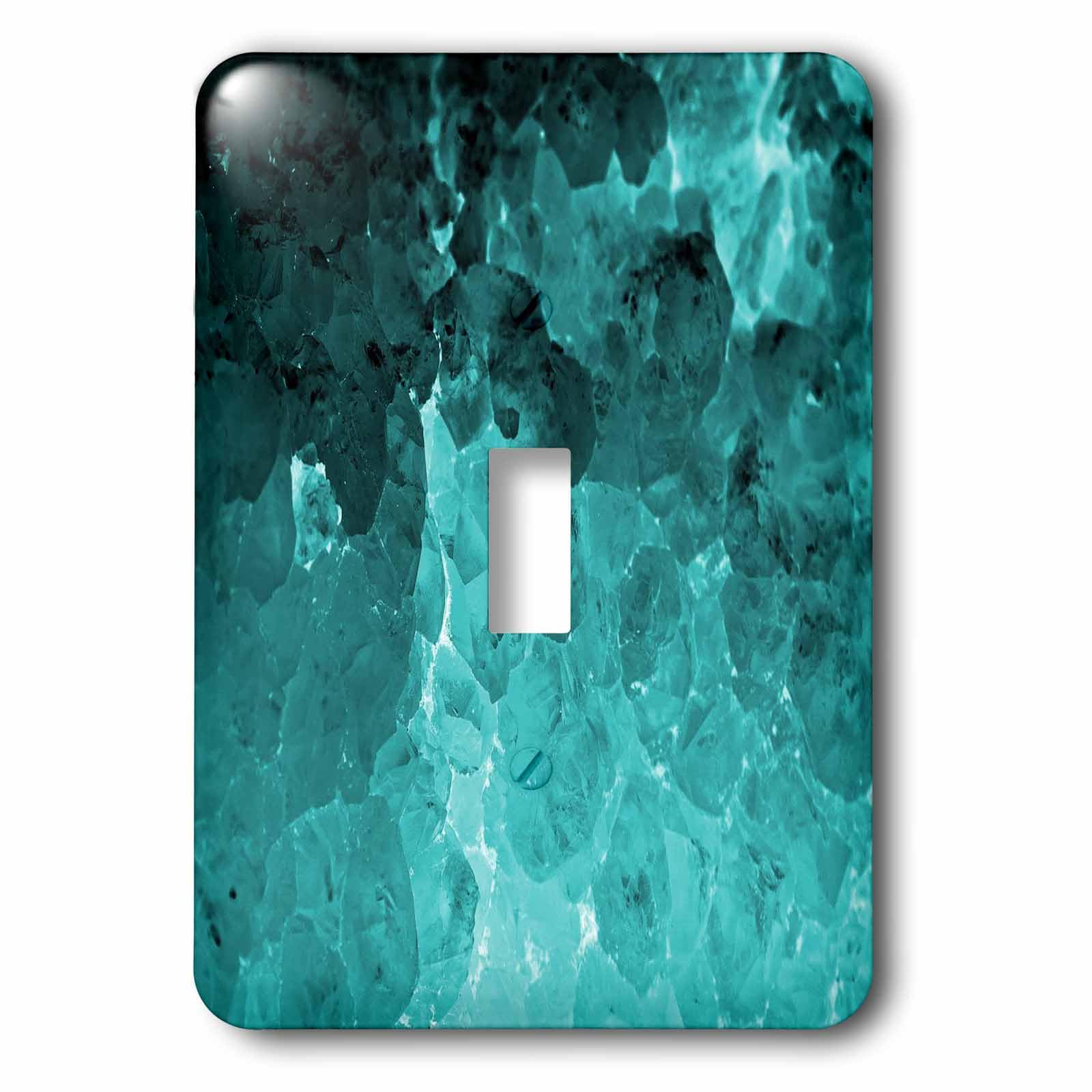 Interrupteur à bascule look turquoise cristal naturel pour ambiance zen