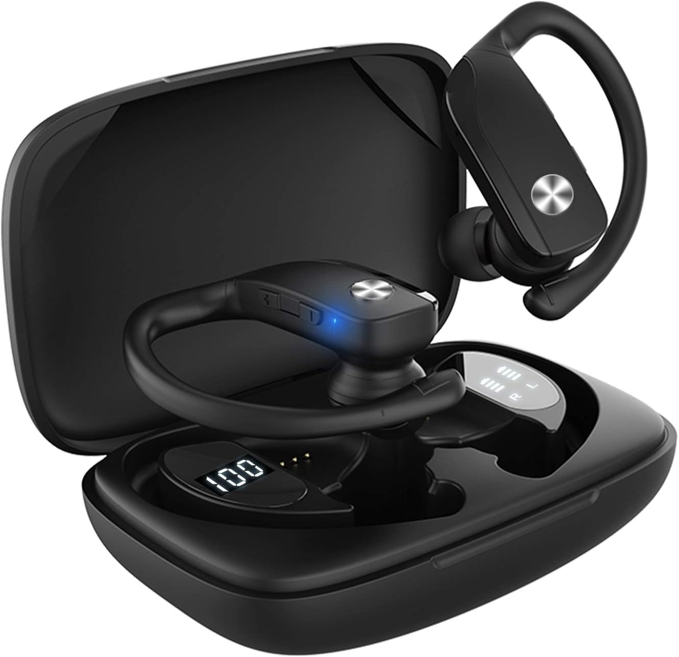 Wireless Earbuds, Wireless Earphones With Deep Bass, Sports Wireless Headphones, HD Microphone, 30 Hours Playtime/Deep Bass IPX5 Waterproof Bluetooth Headphones V5.0