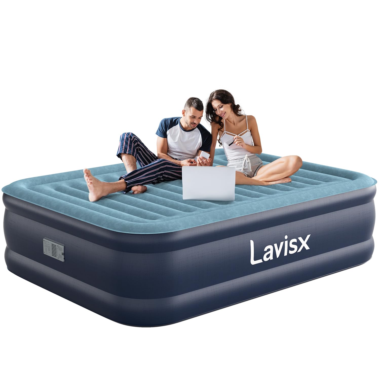 - Queen Air Mattress 18” with Built in Pump, 2 Mins High Speed Inflation Luxury Auto Stop Pump Blow Up Mattress Comfort Air Bed, Colchones Inflables