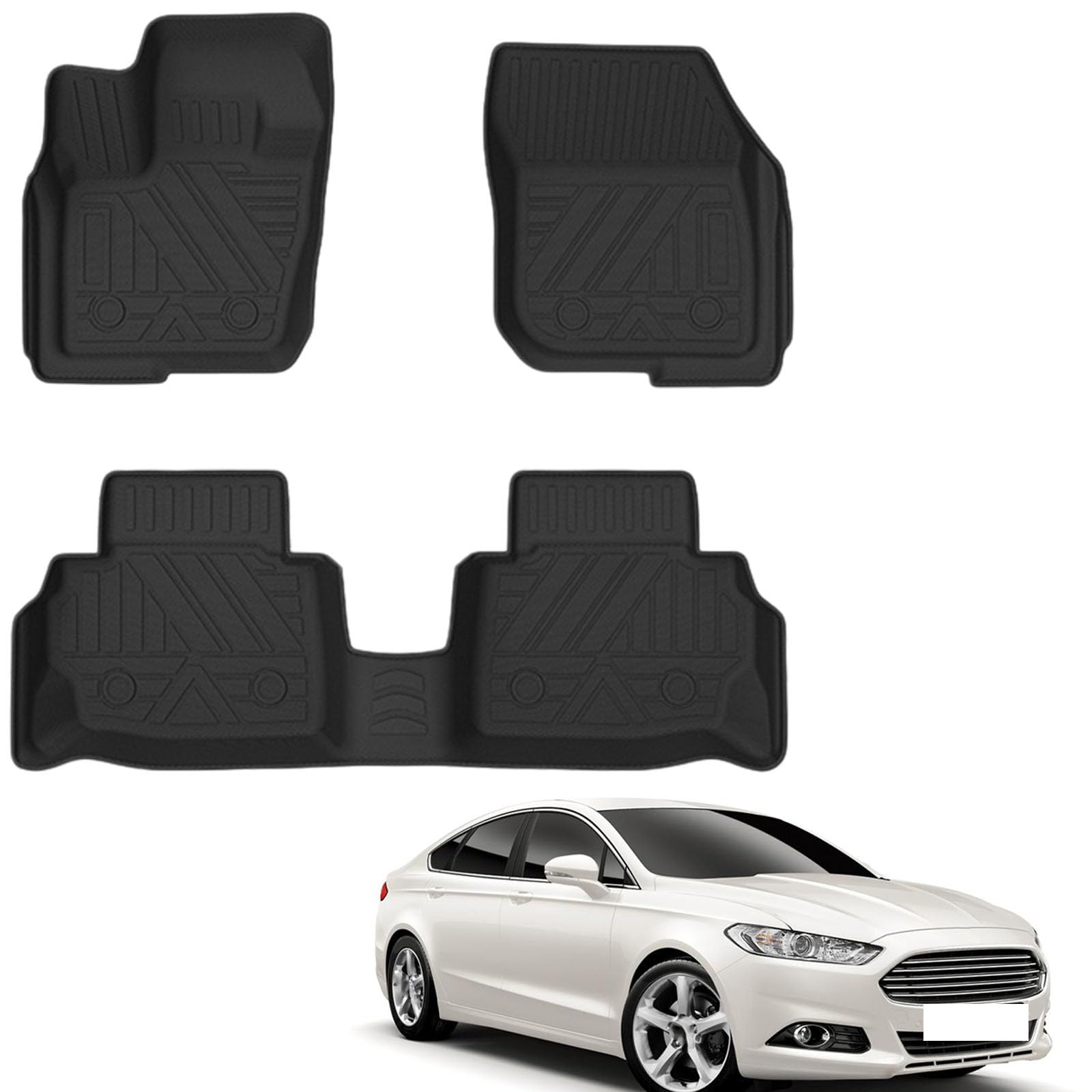 PAPEP Floor Mats for Ford Mondeo pure gasoline 2017-2021 RHD
