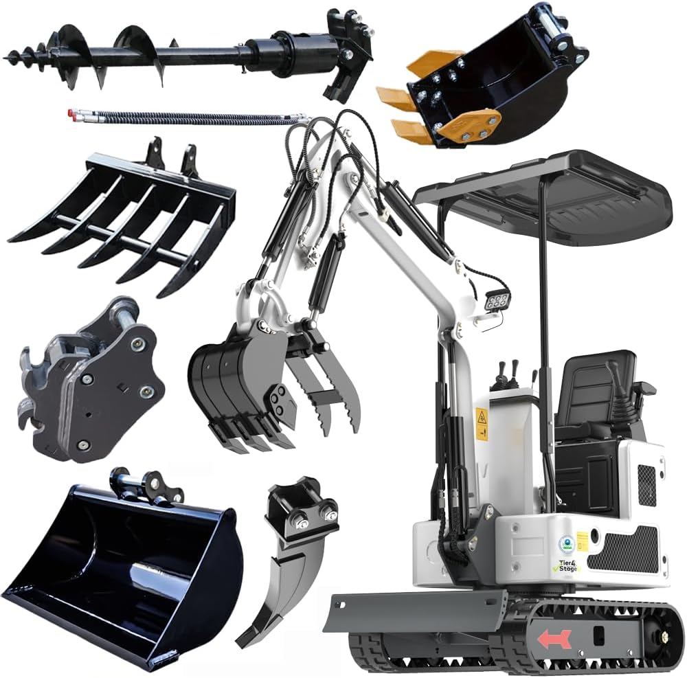 Rake Ripper Amazon.com: ATTACHXPRO Mini Excavator with Pilot Control - B&S Engine ...