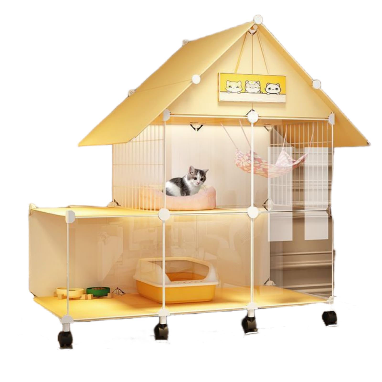 猫ゲージ　大型　3段　キャットケージ　黒　脱走防止　室内飼い　掃除簡単　丸角設計 Amazon.co.jp: xixining 猫 ケージ 猫ケージ キャットケージ 大型