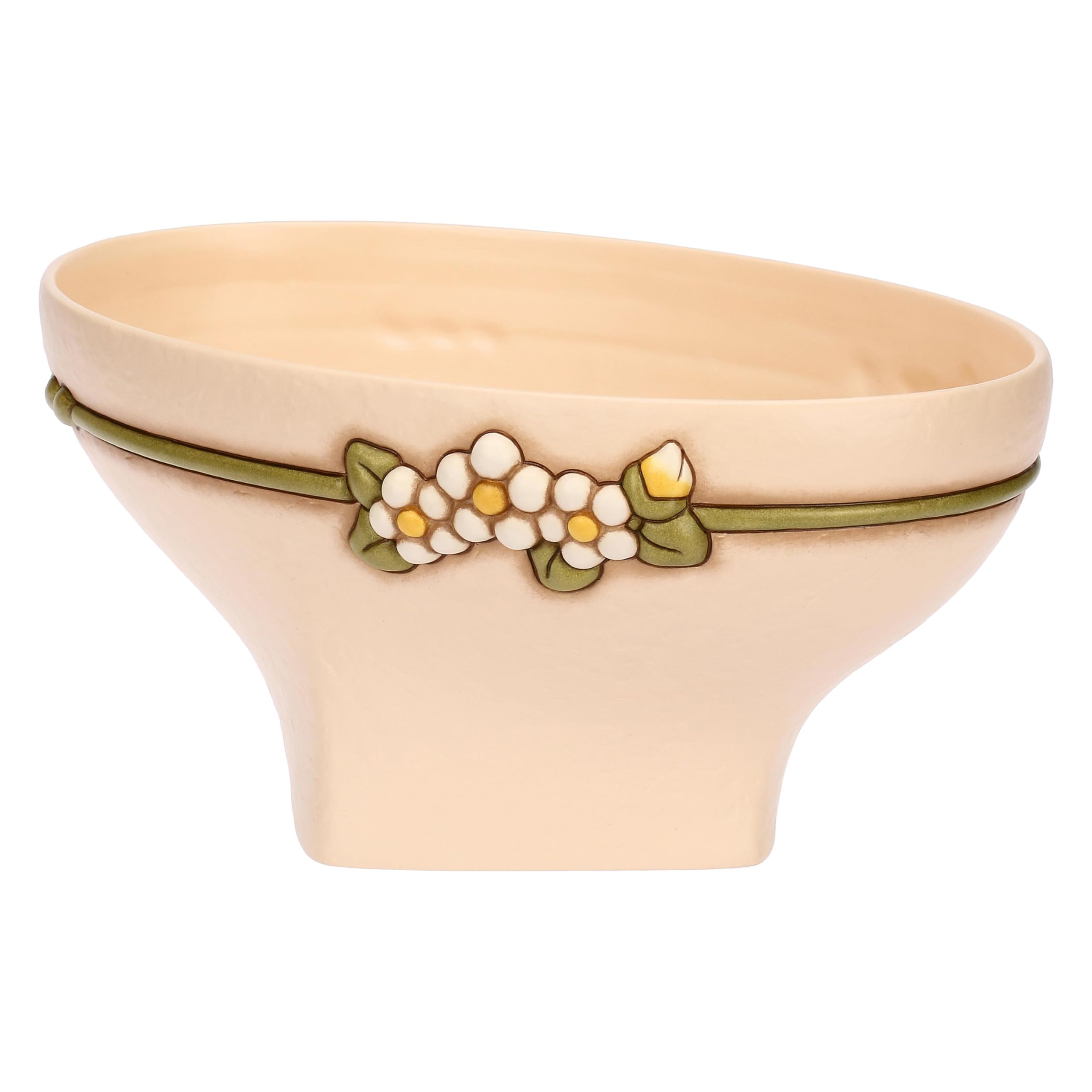 THUN - Centrotavola - ceramica - Collezione Country Bloom - 38 x 24,7 x 17,1 cm