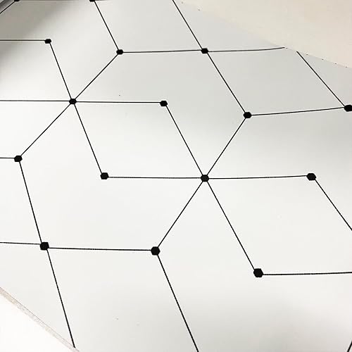 Miniatura 2 de funlife 14 calcomanías para elevar escaleras artísticas de línea bohemia dibujadas a mano, calcomanías decorativas geométricas de vinilo para