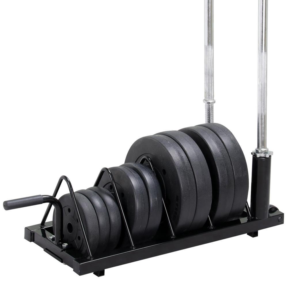 Topeakmart Dumbbell Barbell Weight Lifting Rack Stand Only Fitness Multilevel Horizontal Storage Mental Organizer for Home Gym