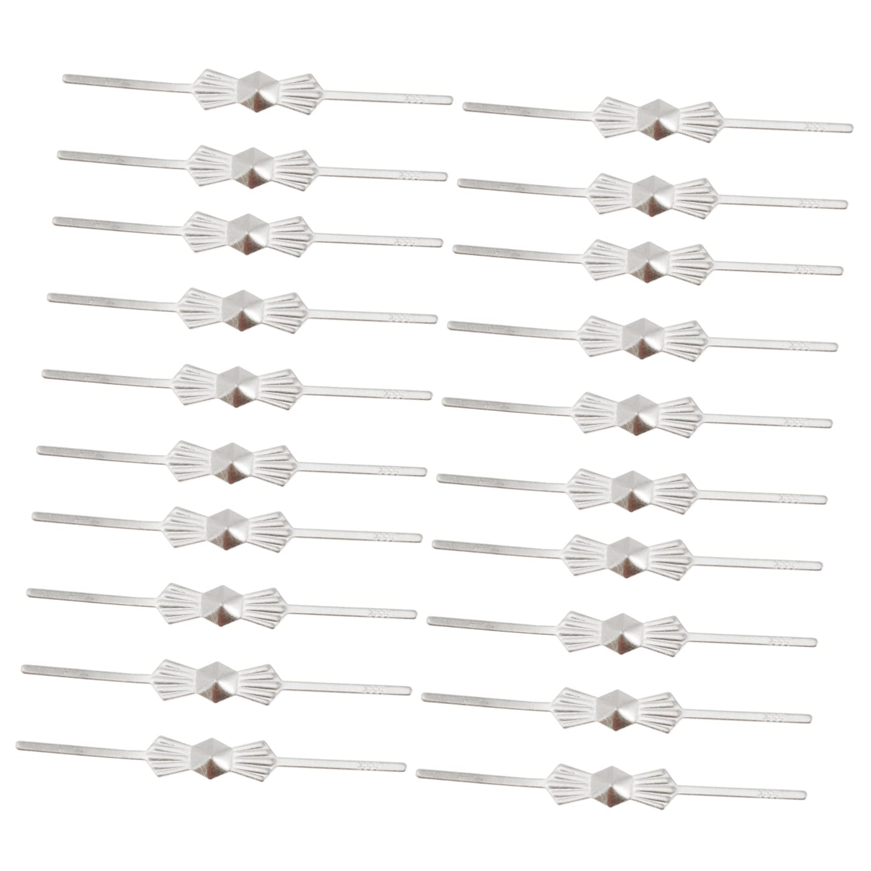 BRIGHTFUFU 200pcs Crystal Lamp Accessories DIY Chandelier Accessories Pins Abeadedcurtain Pendants Threaded Inserts Crystals Ceiling Lamp Chandelier Bowtie Pin Hook up Metal Butterfly Buckle