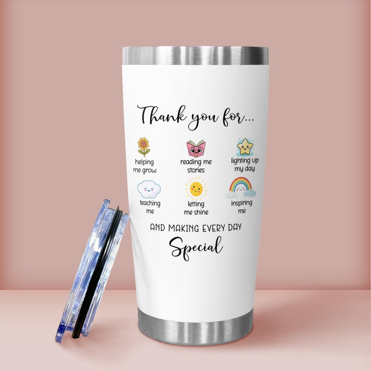 Teacher Appreciation Gifts from Student – Thank You Tumbler for Women Men Teachers – End of Year, Christmas, Birthday, Back to School Gift for Preschool, Kindergarten, Elementary Educators - Image 7
