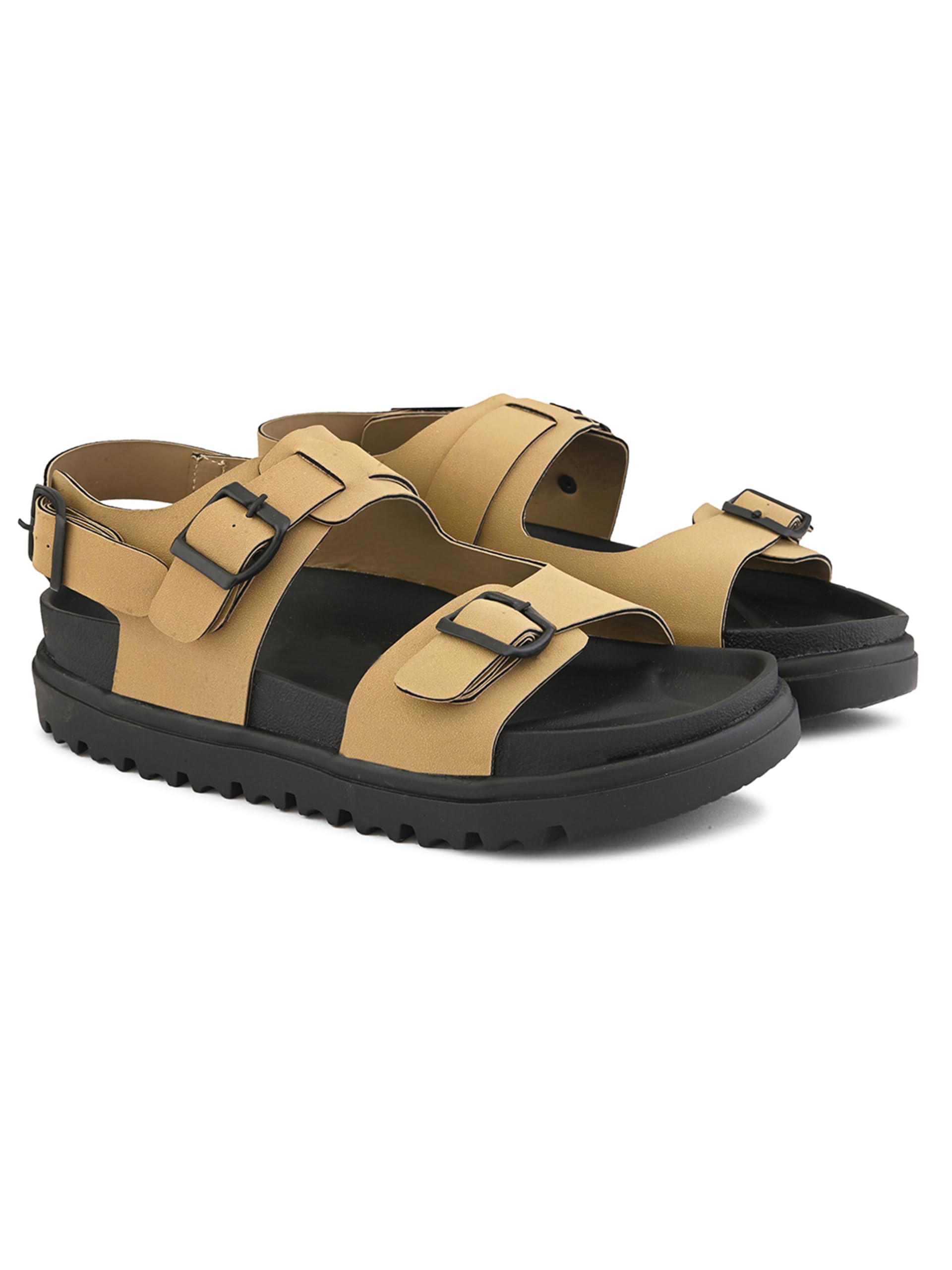 stanphord Men's Gravixion with Adjustable Backstrap Classic Solid Non Slip Walking Slippers | Thong Sandals | Regular Use | Perfect for Casual & Ethinc Occasion-picture-21