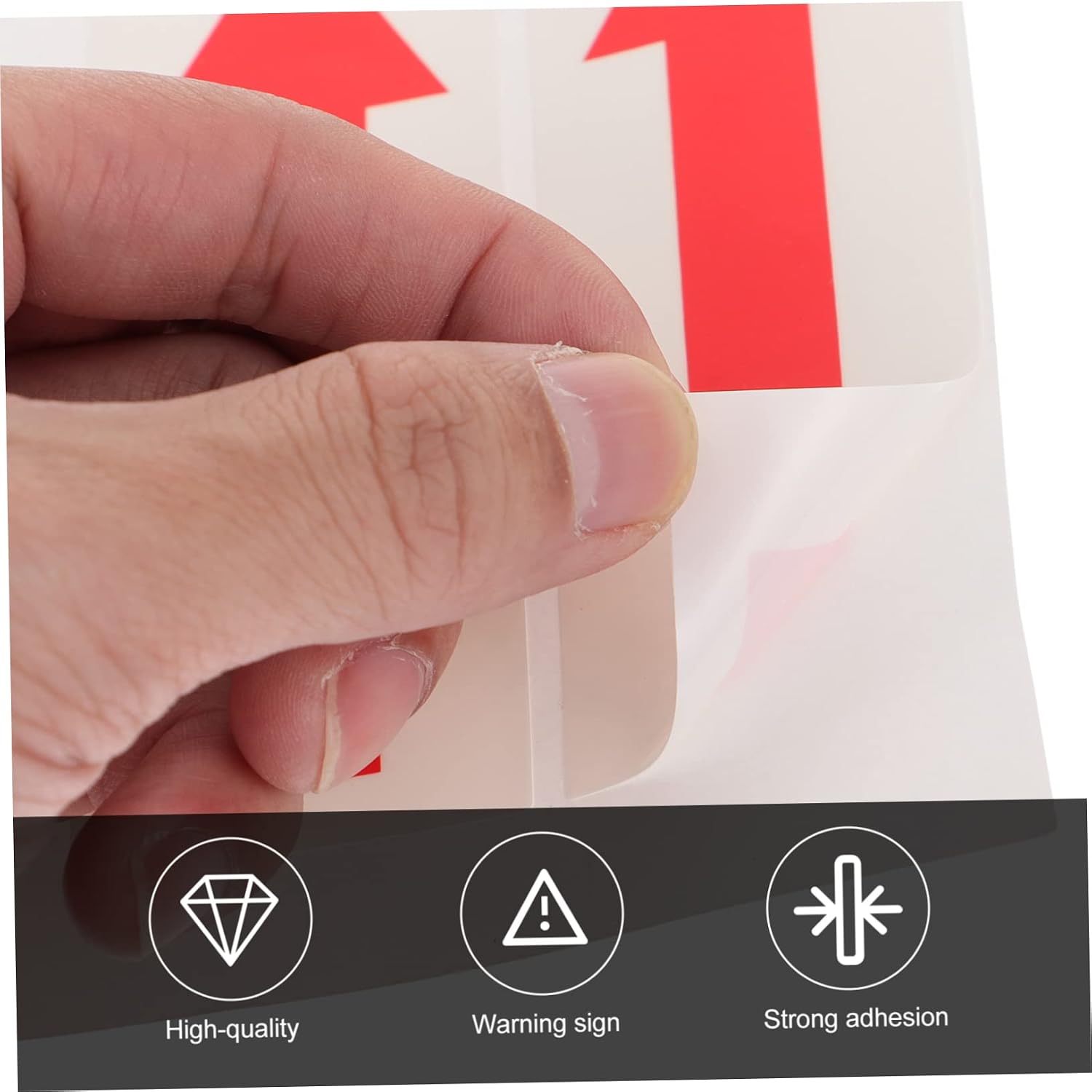 2pcs Arrow Warning Decals Direction Indicating Safety Sign Stickers