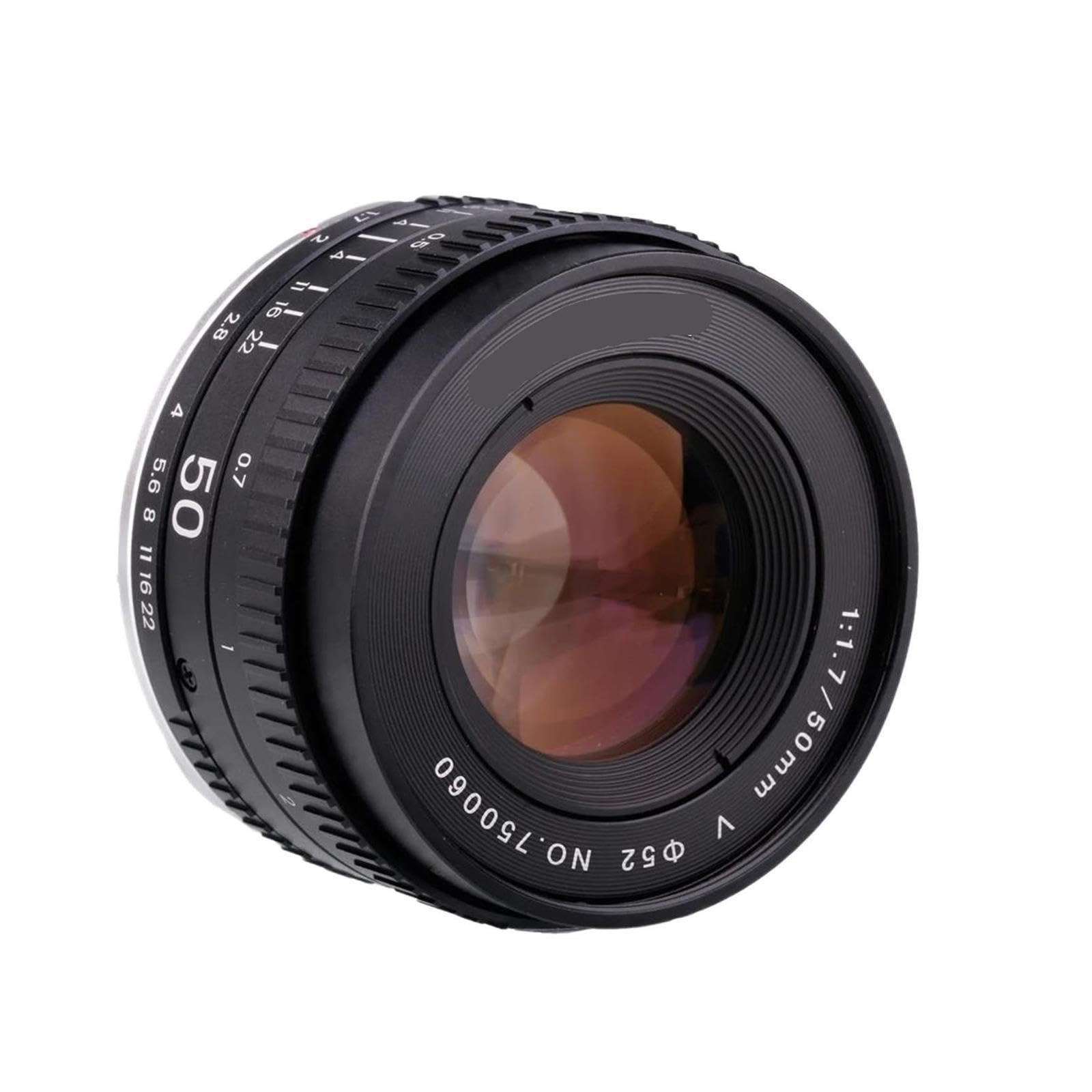 Objetivo 50mm F1.7 Manual, Prime de Formato Completo Metal