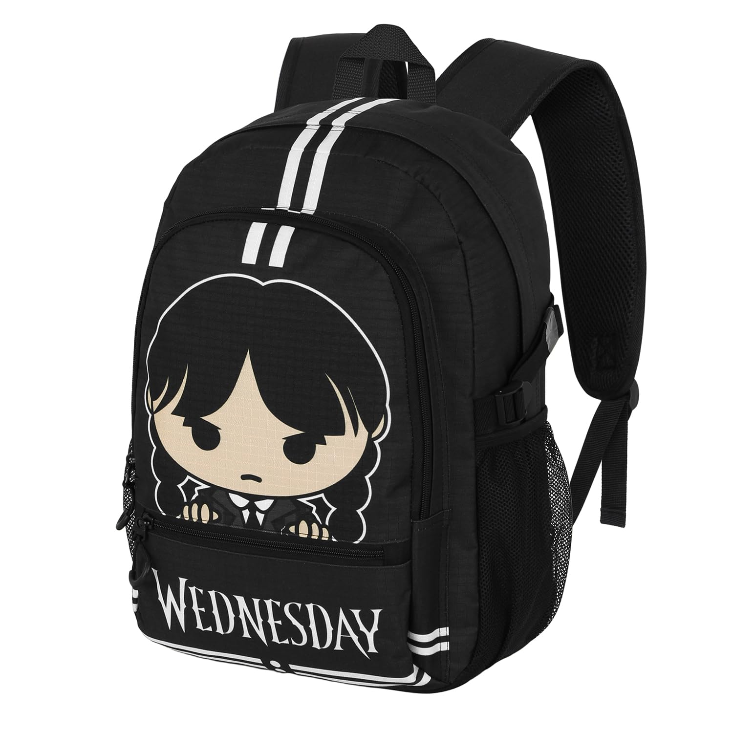 Wednesday Cute-Fan Fight Backpack 2.2, Grey, 31 x 44 cm, Capacity 24 L