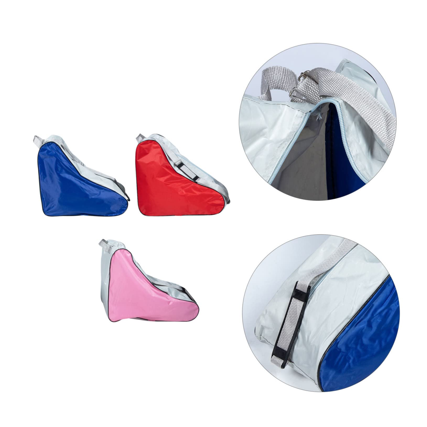 Toddmomy Borsa per Pattini 3 Pezzi in Poliestere, Design Semplice | Sacchetto Zip per Riporre, Adatto a Ghiaccio e Rotelle, Uso Esterno, Look alla Moda