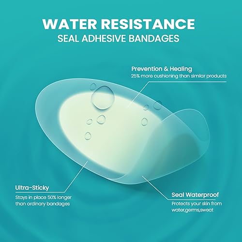 Miniatura 3 de Blister Pads  28 unidades de vendajes hidrocoloides resistentes al agua para pies, dedos de los pies, talón, almohadillas de gel para prevención y