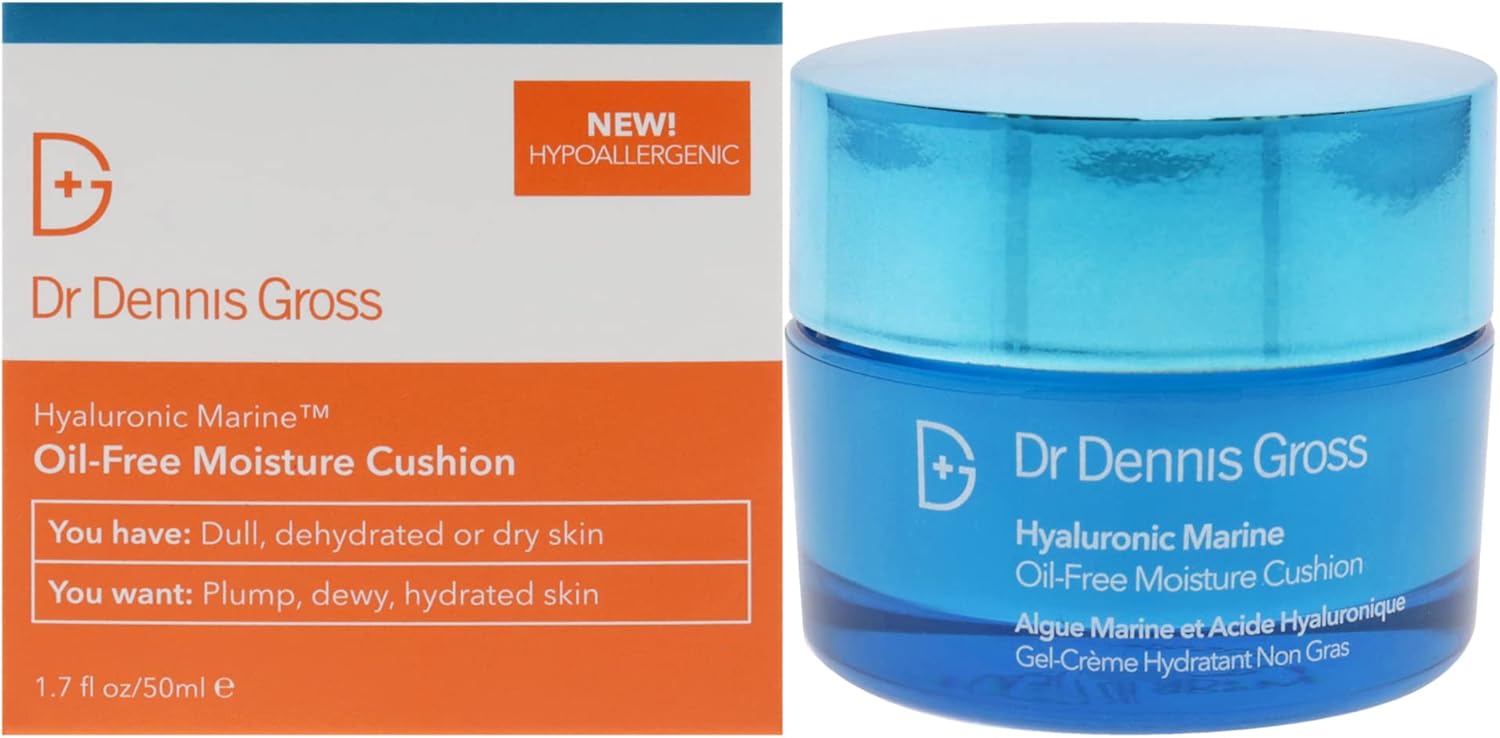 Dr Dennis Gross Hyaluronic Marine Oil-Free Moisture Cushion Moisturizer Unisex 1.7 oz 1.7 Ounce (Pack of 1)