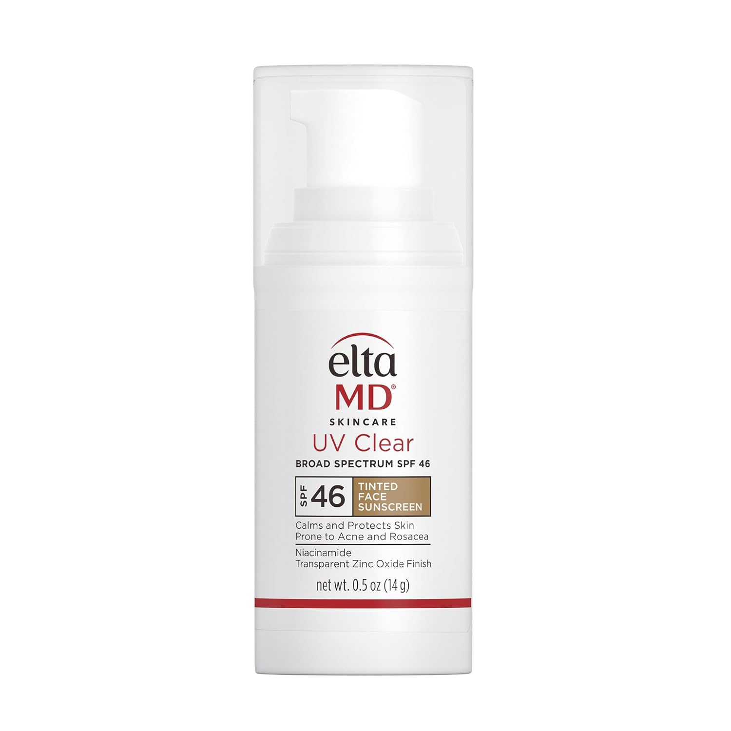 EltaMD UV Clear Tinted Face Sunscreen, SPF 46 Oil- Free Tinted Sunscreen with Zinc Oxide, Dermatologist Recommended Sunscreen, 1.7 oz Pump EltaMD UV Clear Tinted Face Sunscreen, SPF 46 Oil- Free Tinted Sunscreen with Zinc Oxide, Dermatologist Recommended Sunscreen, 1.7 oz Pump