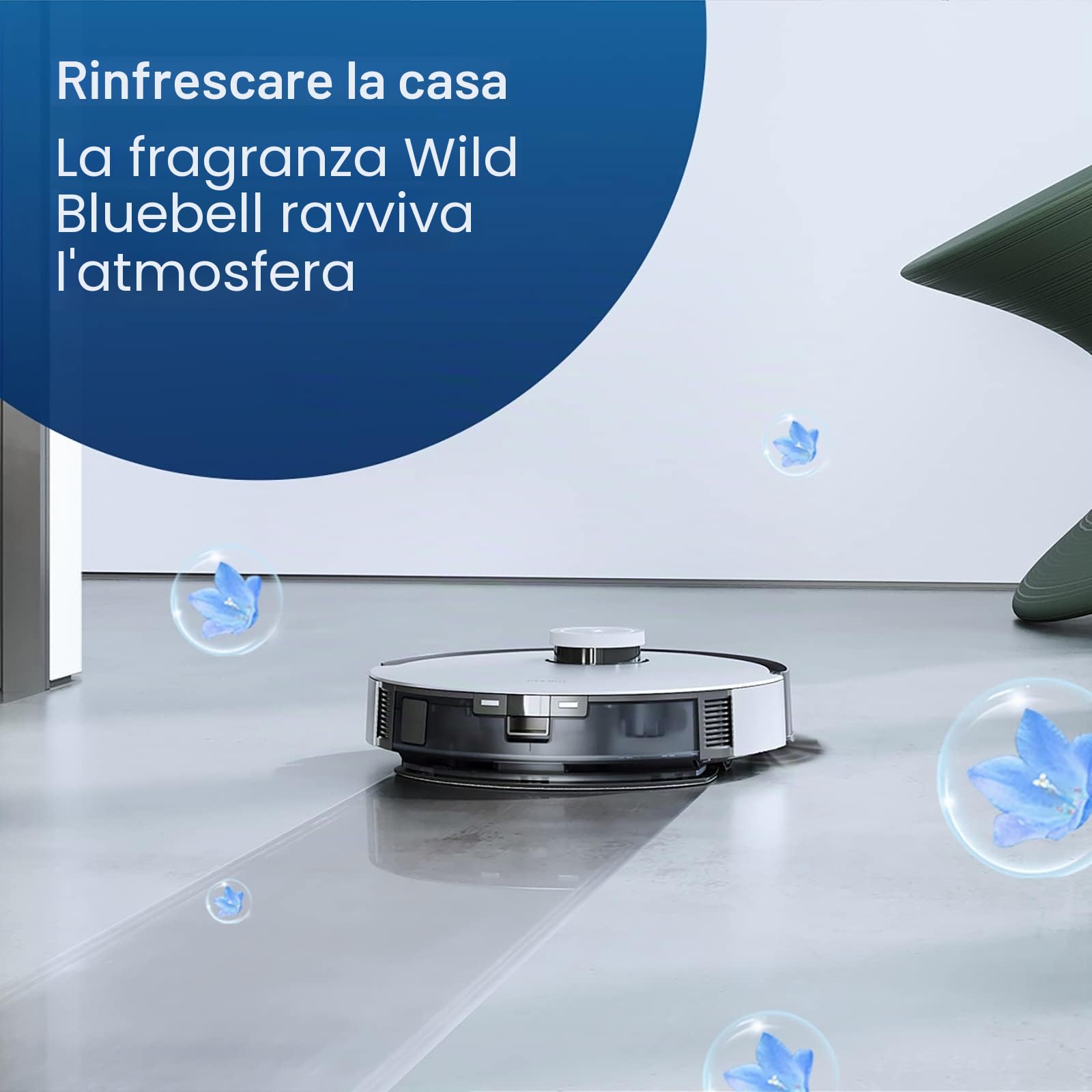 ECOVACS Soluzione detergente 1L per Robot Aspirapolvere Lavapavimenti della DEEBOT X1/X2/X5/X8/X9/X11/T10/T20/T30/T50/T80/N20/N30/MINI, accessorio originale