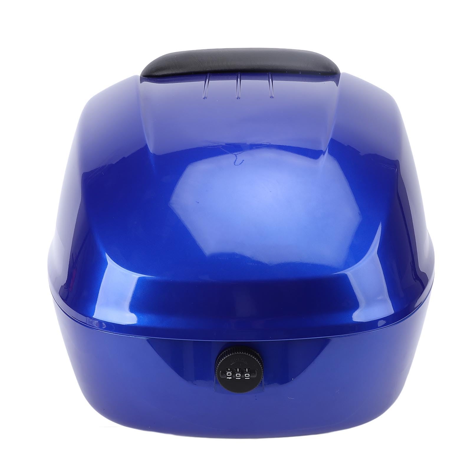 Top Case ABS Tail Box 33L Valise Arrière avec Plaque de Base Dossier de Verrouillage à Combinaison pour Motos Scooters Vélos électriques Déplacements Stockage de Voyage (Blue)