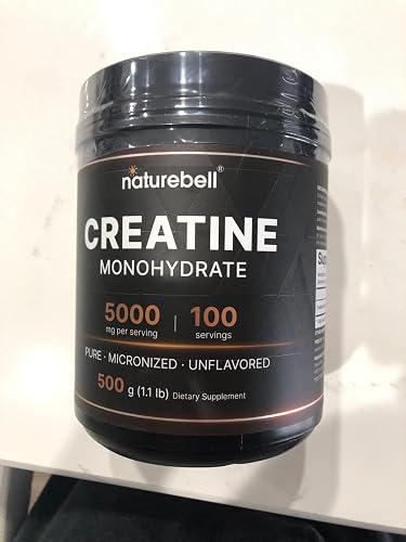 NatureBell Creatine Monohydrate Powder, 5000mg Per Serving