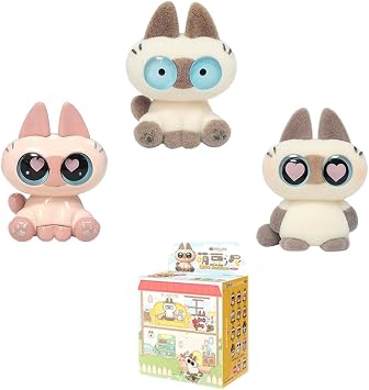 Aven Rabbit Moe Azukisan Mini Bean Series Blind Box Action Figures Mystery Box Cute Random Toys Birthday Gift Christmas Collectible Toy for Desktop Ornaments, 1PC