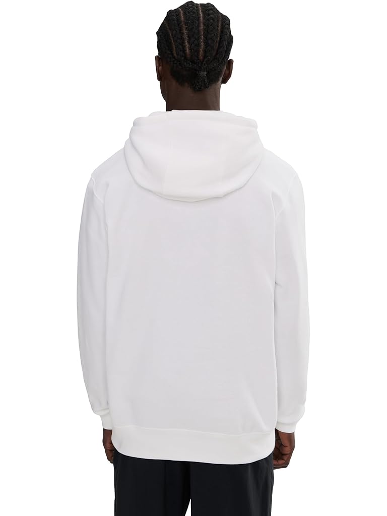 White Nike Club Fleece Pullover Hoodie
