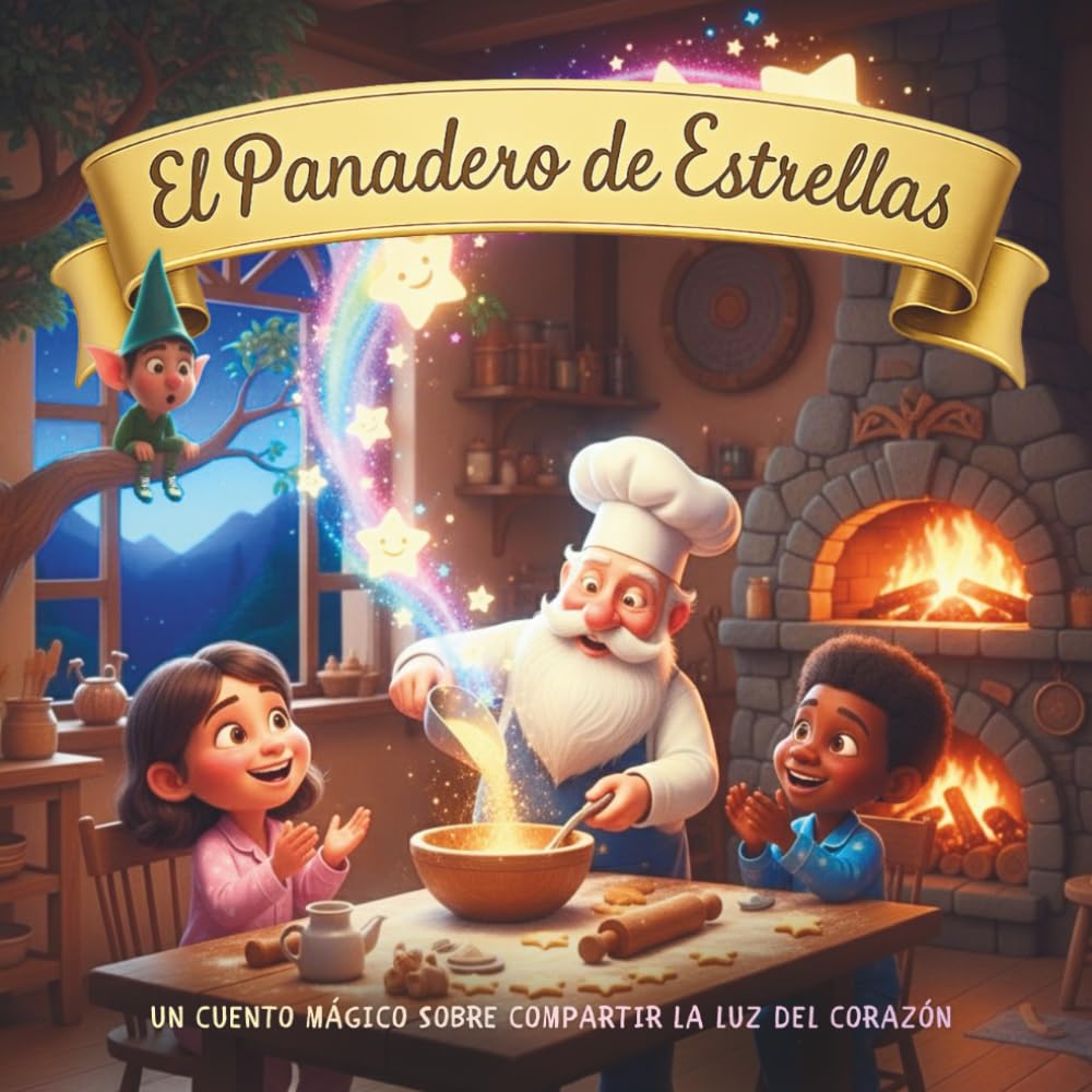 El Panadero de Estrellas: Un cuento infantil mágico sobre compartir, el perdón y la luz interior, con canciones y actividades para leer de día o antes de dormir. Ideal para niños de 4 a 8 años