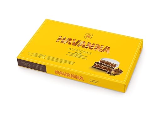 Alfajores Havanna mixtos, 6 unidades, chocolate y dulce de leche, argentinos