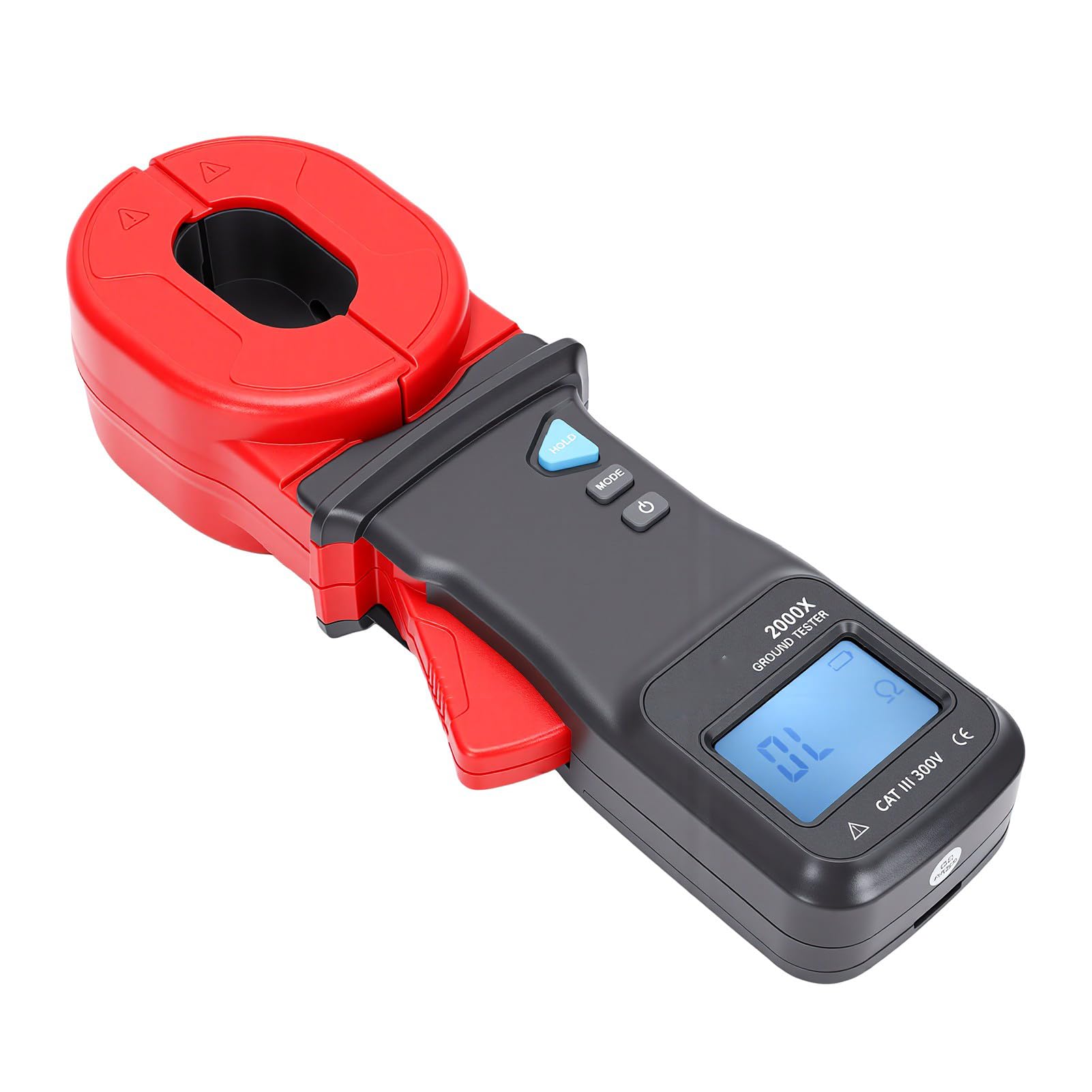 Pinza Medidor de Resistencia de Tierra 0.01 a 500 Ohmios Metro