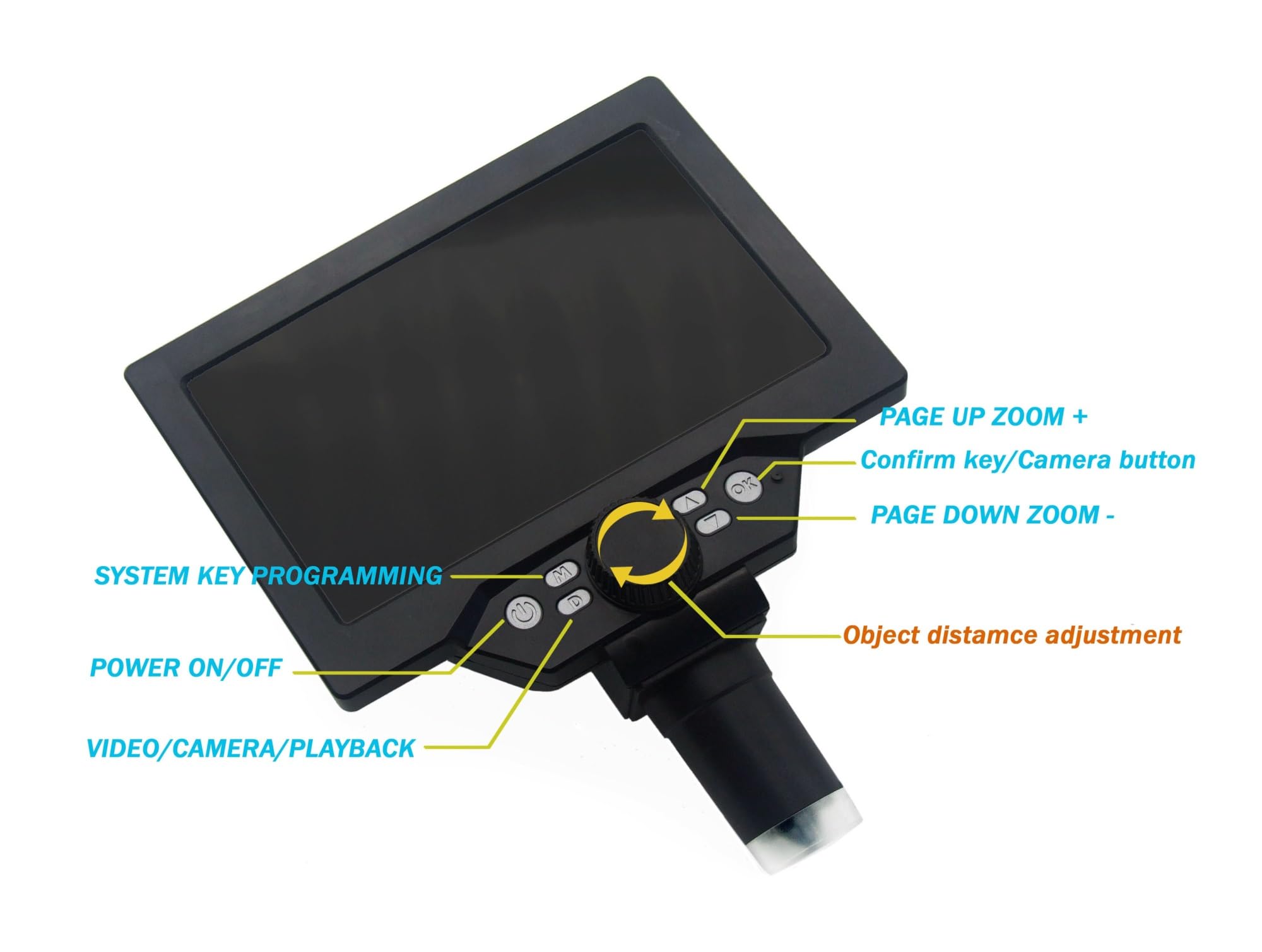 Mikroskop Digita 12MP 1-1200X Cyfrowy Elektroniczny Do Lutowania Ciągłe Wzmocnienie Lupa Mikroskopy i wyposażenie(G1200 Pro Battery)