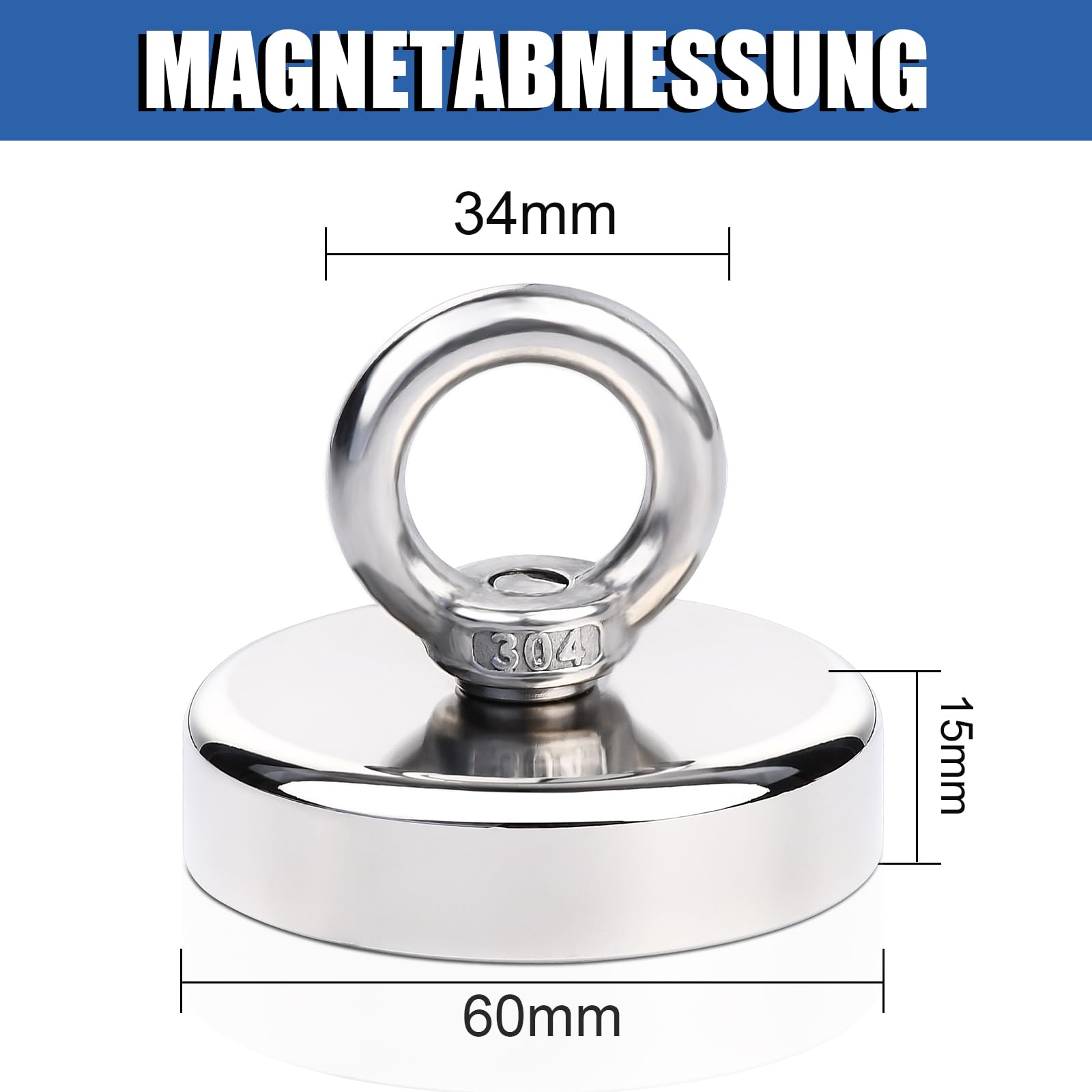 Deze hele sterke magneet, de 400 kg , is een topper Deze hele sterke magneet, de 400 kg , is een topper