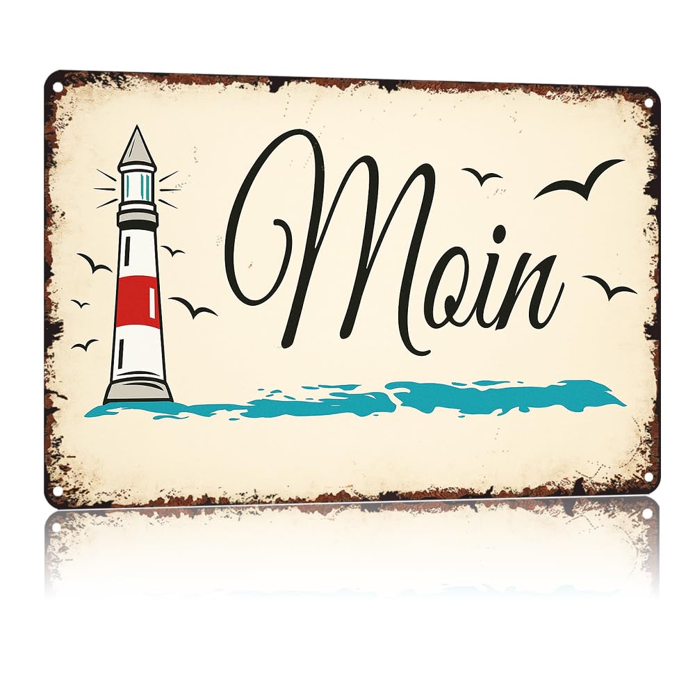 Simple Casual Style Metal Sign 8x12 Inch, Vintage Aluminum Ornament for Family Daily Decoration