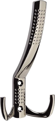 SOTECH Crochet de penderie Jasmin Crochet pour manteaux Crochet mural long chrom