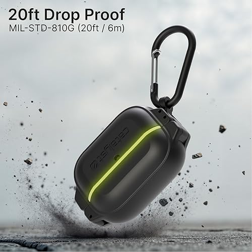 Miniatura 4 de Catalyst Funda de protección total para AirPods Pro (negro que brilla en la oscuridad) (negro - brilla en la oscuridad, para AirPods Pro 2/1)