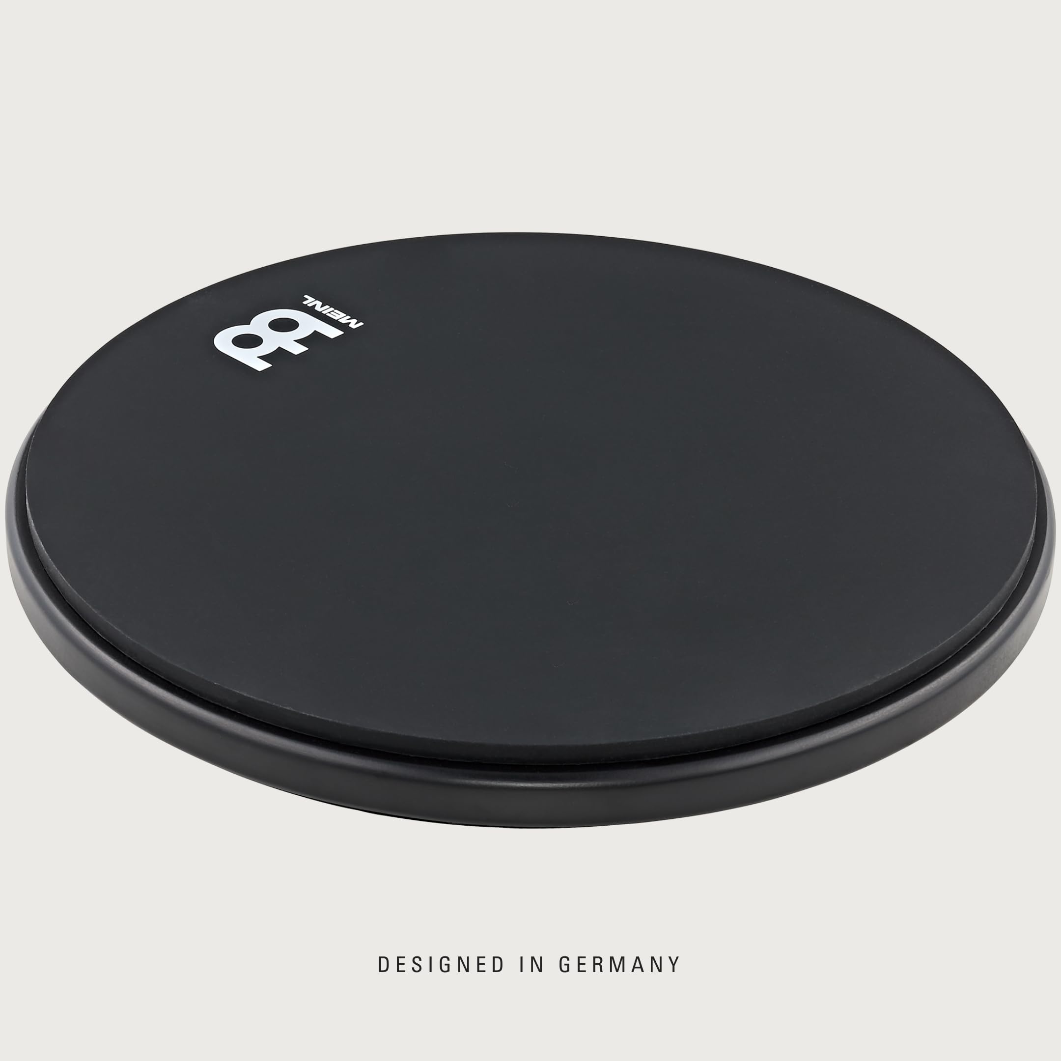 Meinl Cymbals Drum Practice Pad – 12 Zoll Schlagzeug Trommel Übungspad – Natürliches Spielgefühl – Gummi, Schwarz (MPP-12-BK)