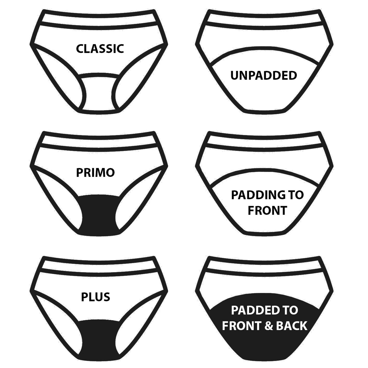 Equetech Bikini Brief - Color Negro - Talla