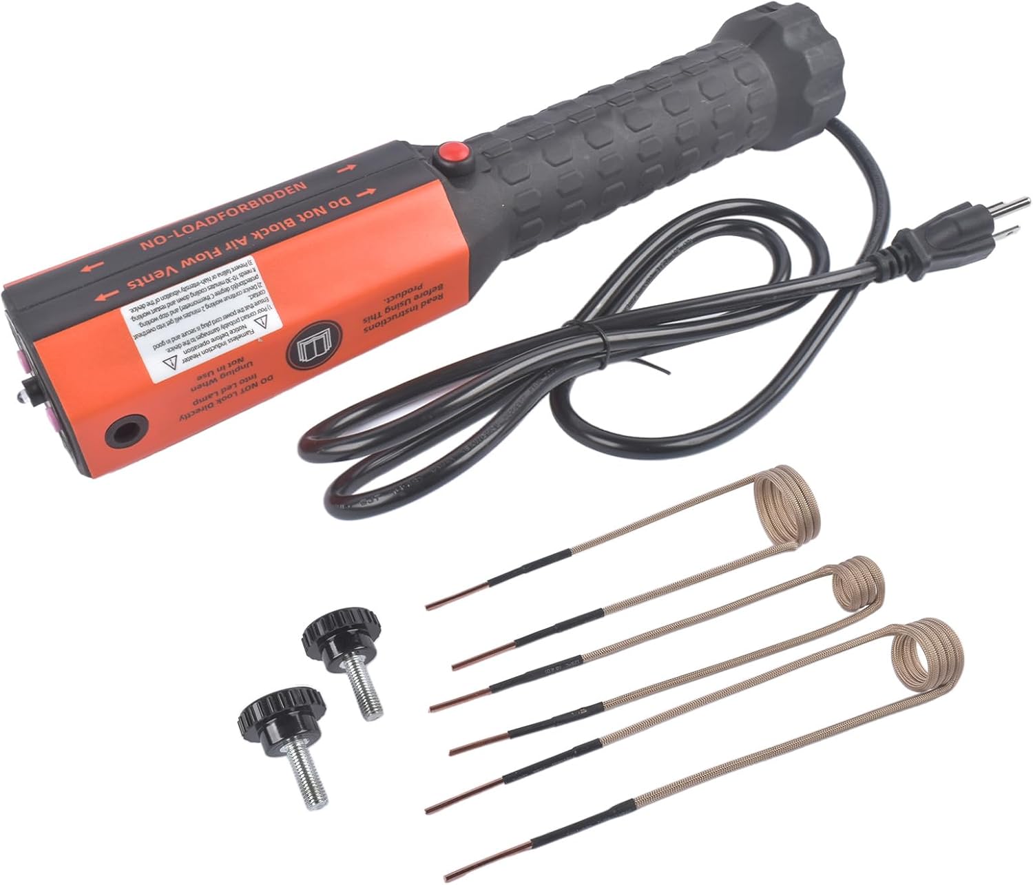 Magnetic Induction Heater Tool Kit, 1200W 110V Induction Bolt Heater Tool with 3 Coils for for Automotive & Mechanical Repair Mustrod