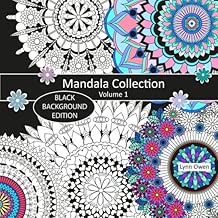 Mandala Collection Colouring Book Black Background Edition Volume 1