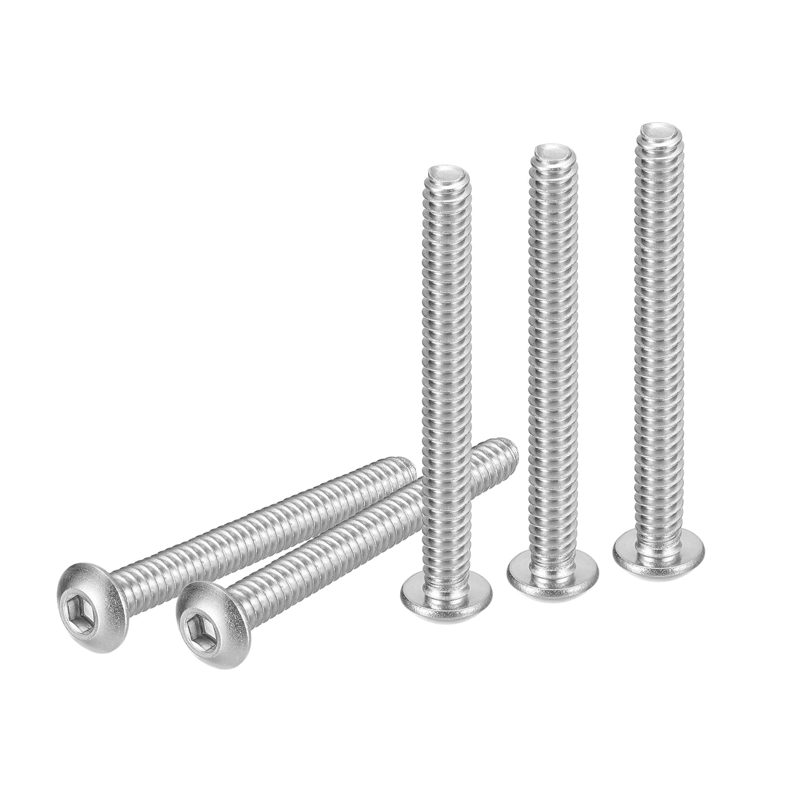 DTGN #2-56x3/4" Button Head Socket Cap Screws, 100Pack, Good for Machine, 304 Stainless Steel 18/8