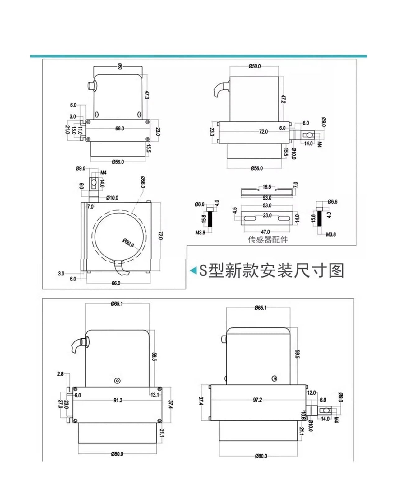 Displacement Sensor 0-5V Spannungsausgang Dreileitersystem Position Drahtseil-Encoder Verschiebungssensor Linearer Drahtseil-Encoder Serie Miniatur(MPS S 2000mm 0 5V 3)