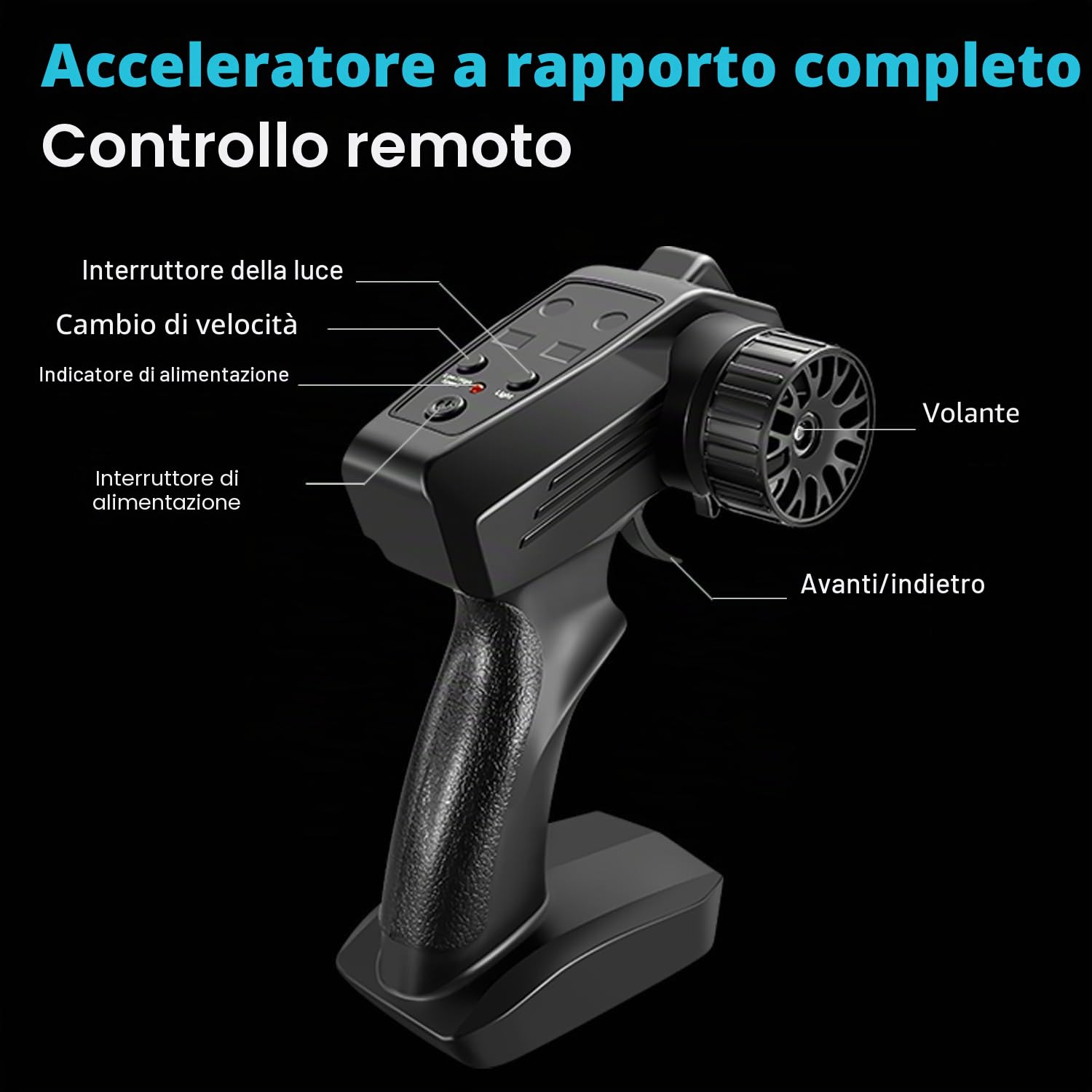 ACAMMZAR RC Drift Macchina Telecomandata, 1:24 20KM/H 4WD Macchine Telecomandate Truck, Radiocomandata Auto con 2 Batterie per Bambini Adulta