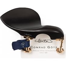 Conrad Gotz, ZK-1593G-NAT, Stradivari Chinrest Violin, Hill-Type, Nat Ebony