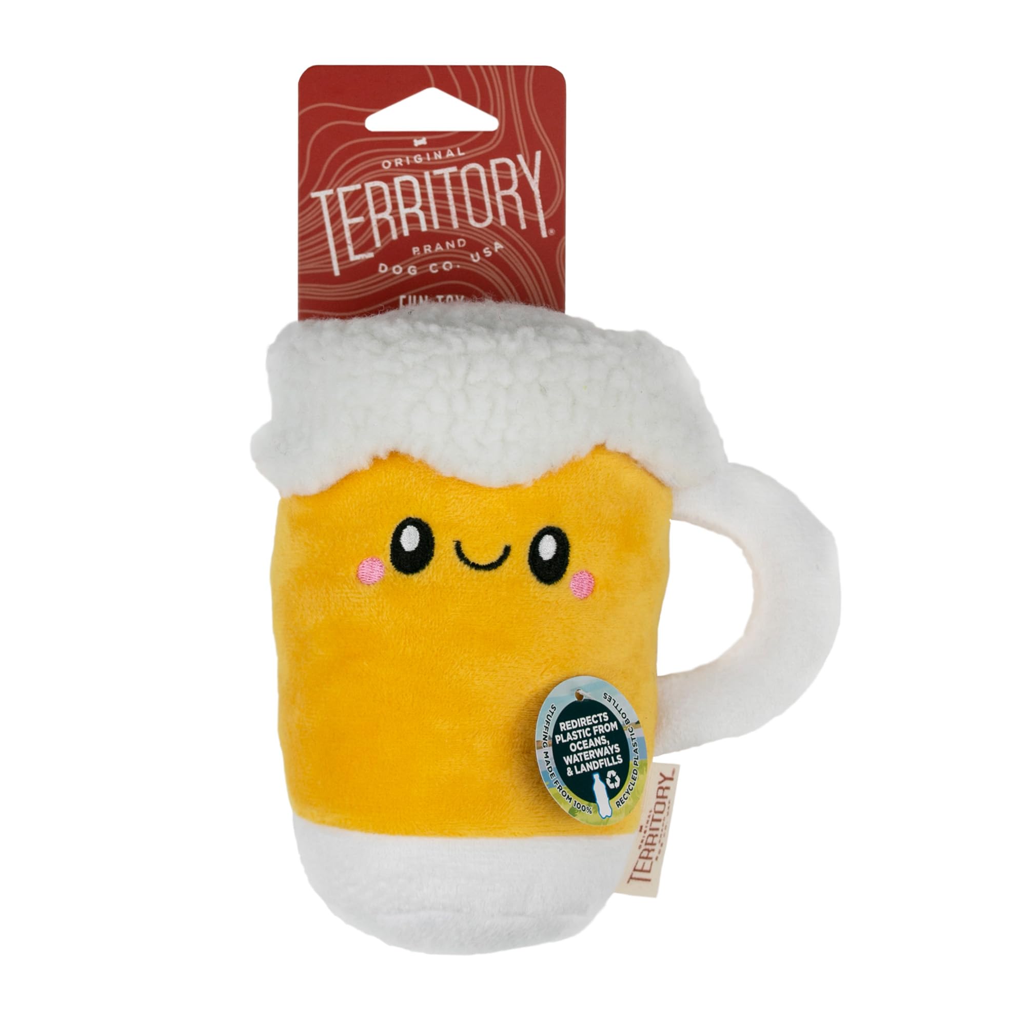Territory Fun Foodie Friends piszcząca pluszowa zabawka dla psów, piwo