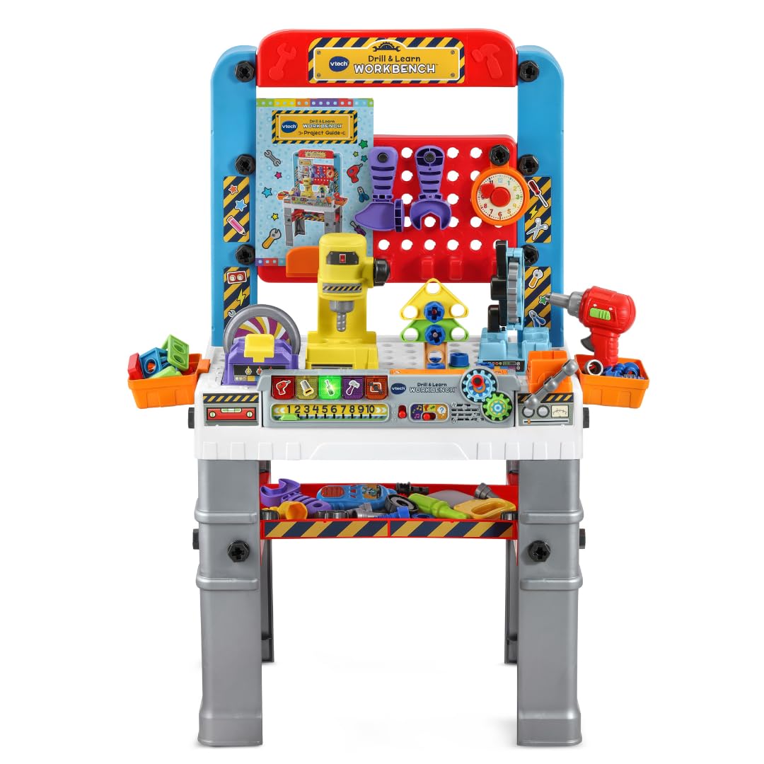 VTech Drill and Learn Workbench for Kids Ages 3 Years and up (Frustration Free Packaging)