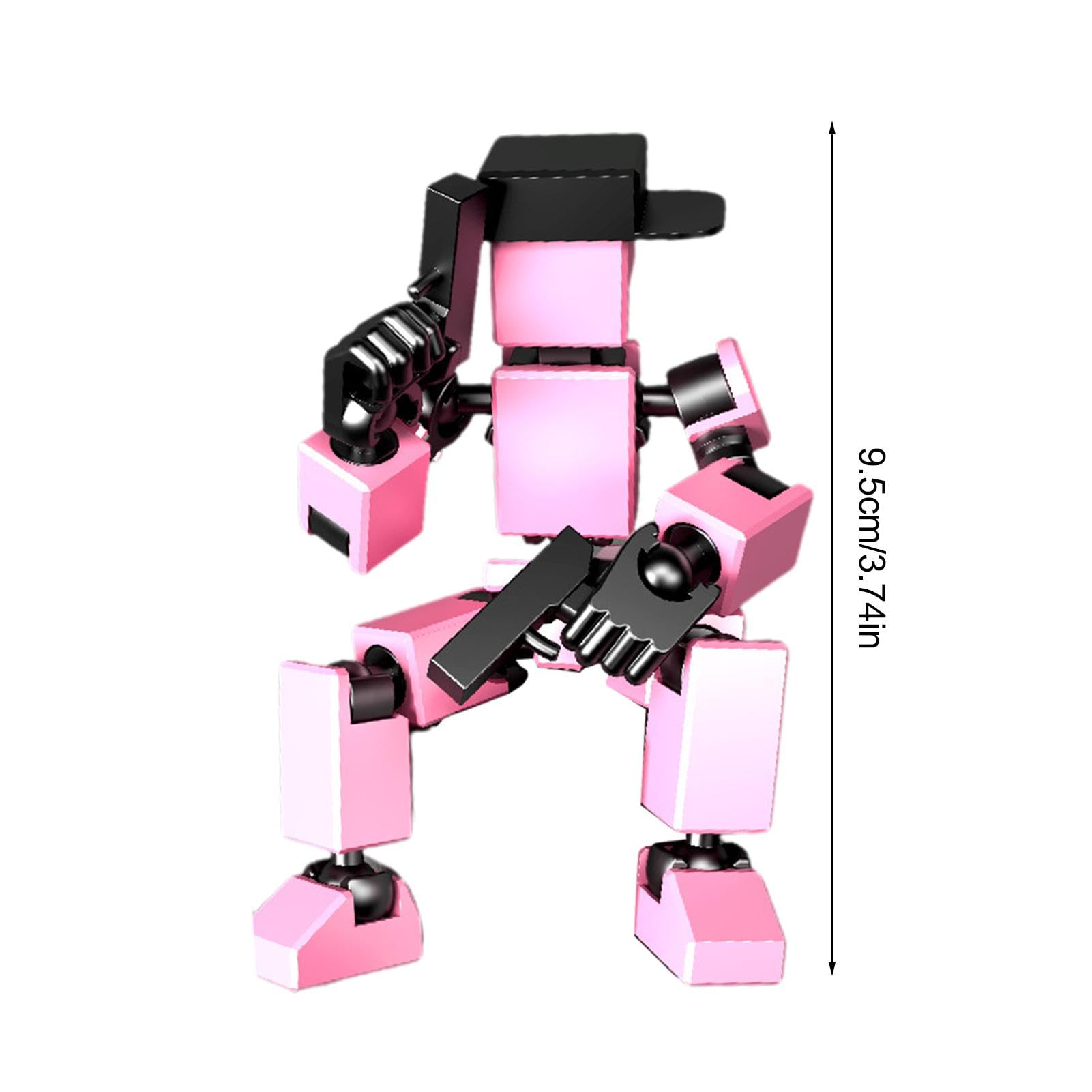 Figura D’Azione Robot 3D Stampa Articolata – Eroe In ABS Con Giunti Mobili, Colori Verde/Rosso/Nero, Giocattolo Sensoriale E Da Collezione Per Bambini E Ragazzi